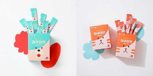 사진= 액상 프리바이오틱스 아쿠아펫 반려견용(왼쪽), 액상 프리바이오틱스 아쿠아펫 반려묘용(오른쪽). (펫시랩 제공)